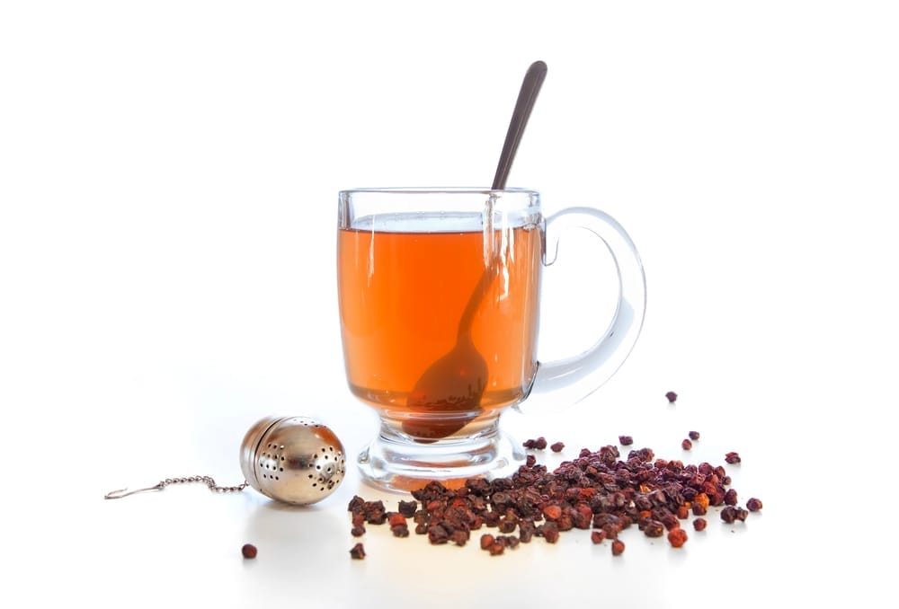 Tea made from dried fruits of Chinese citronella
